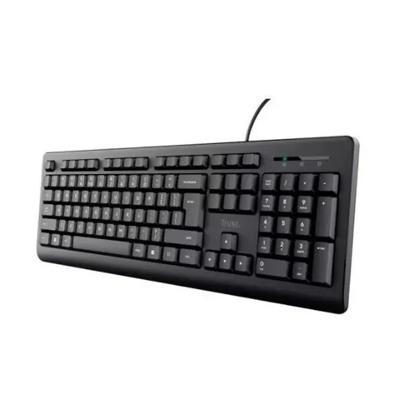 Klaviatūra Trust 24639 Melns Angļu EEUU QWERTY