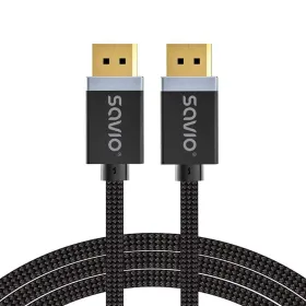 Кабель Displayport Savio CL-176 Чёрный 3 m