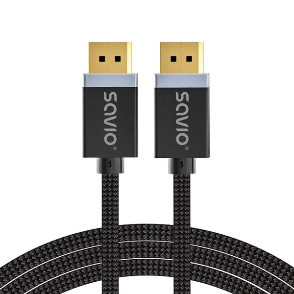 DisplayPort Kaabel Savio CL-176 Must 3 m