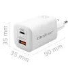 Сетевое зарядное устройство Qoltec 50765 Белый 65 W