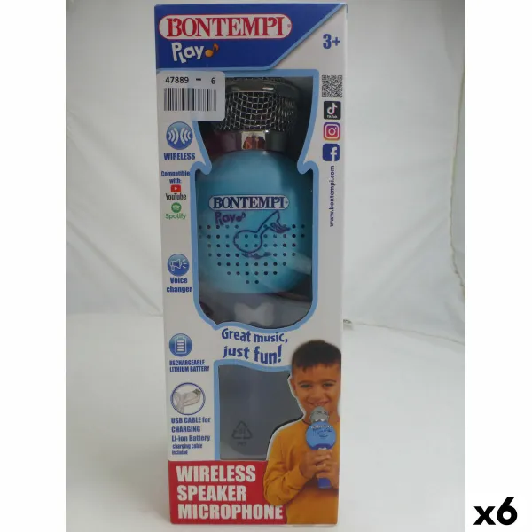 Karaokemikrofoni Bontempi 6 osaa