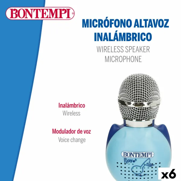 Karaokemikrofoni Bontempi 6 osaa