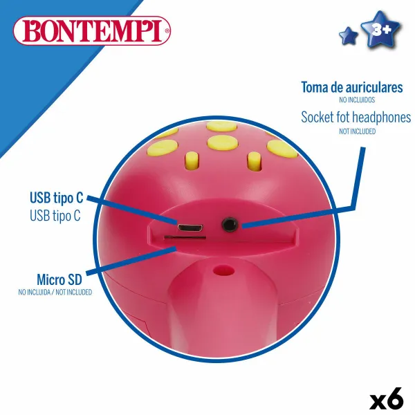 Karaokemikrofoni Bontempi 6 osaa