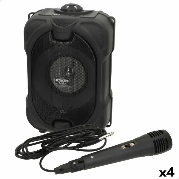 Speaker with Karaoke Microphone Bontempi 4 Units