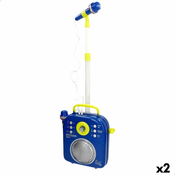 Speaker with Karaoke Microphone Bontempi 2 Units