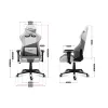 Spēļu Krēsls Huzaro Hz-Force 6.2 White Mesh Balts