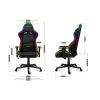 Spēļu Krēsls Huzaro Force 6.2 RGB Balts