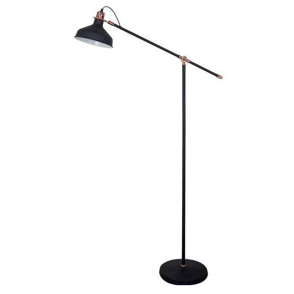 JOHN TORINĖ LAMPA 1XE27 JUODA A1500MM