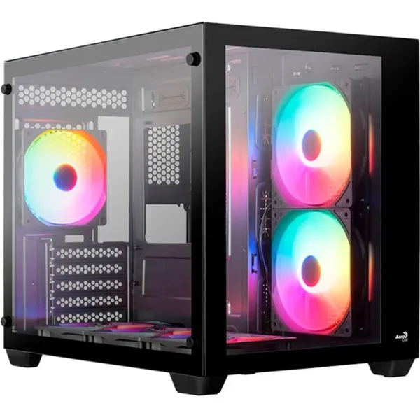 ATX pusiau bokšto tipo korpusas Aerocool AEROPGSDRYFTMINI-BK Juoda Spalvotas