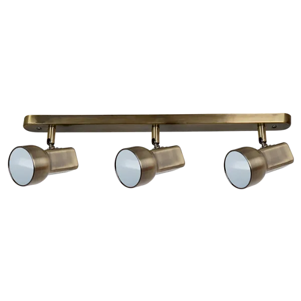 JIM ŽALIASIS ŠVIESTUVAS 3XE27 ANTIKINIO ŽALVARIO L560mm