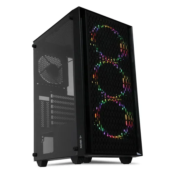 ATX Pus-torņveida Kārba Ibox CETUS 903 Melns