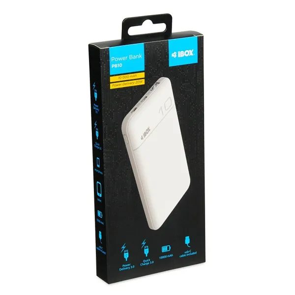 Powerbank Ibox IPB10 Balts 10000 mAh