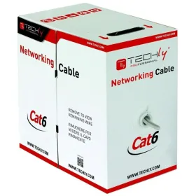 FTP Category 6 Rigid Network Cable Techly 022595 Grey 305 m