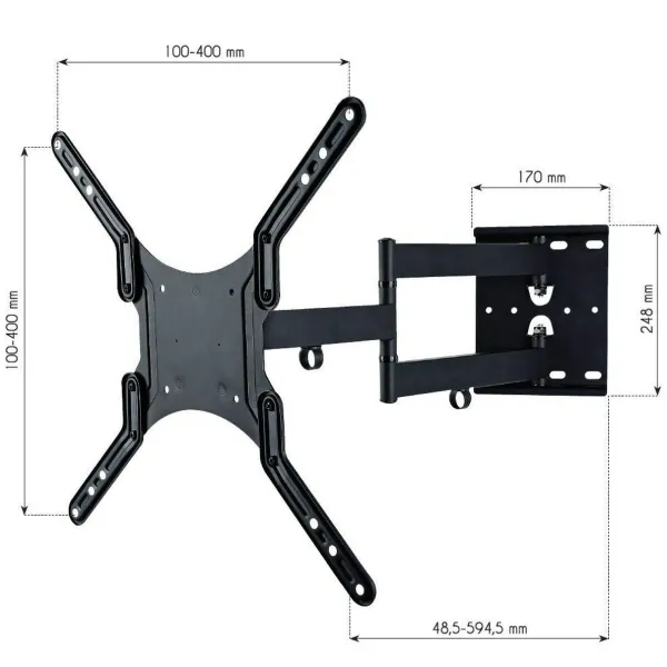 Sieninis laikiklis Techly ICA-PLB 136M 55" 23"