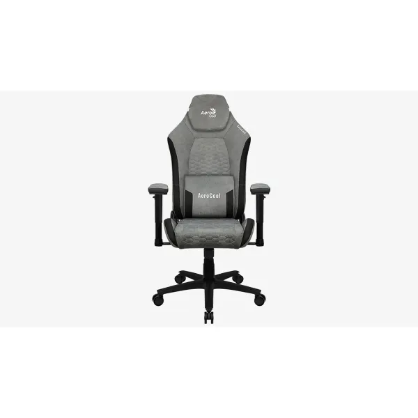 Žaidimų kėdė Aerocool Crown AeroSuede Juoda Pilka