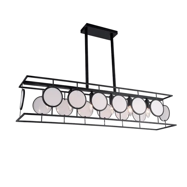 LUTON PENDANT 6xE14 BLACK