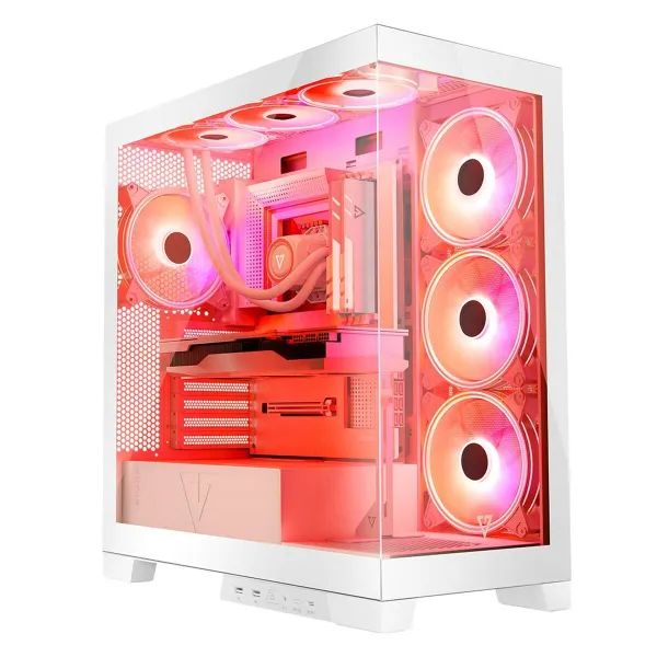 ATX Semi-tower Korpus Modecom Volcano SPACE APEX ARGB Valge