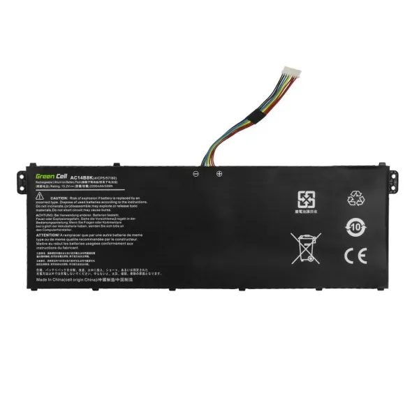 Nešiojamo kompiuterio baterija Green Cell AC72 Juoda 2100 mAh