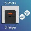 Сетевое зарядное устройство Qoltec 52382 Чёрный 100 W (1 штук)