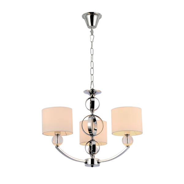 MAYA CHANDELIER 3XE27 CHROME D550XH400mm