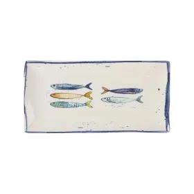 Serving Platter La Mediterránea Peixe Rectangular Fish 30 x 15 x 2 cm (18 Units)