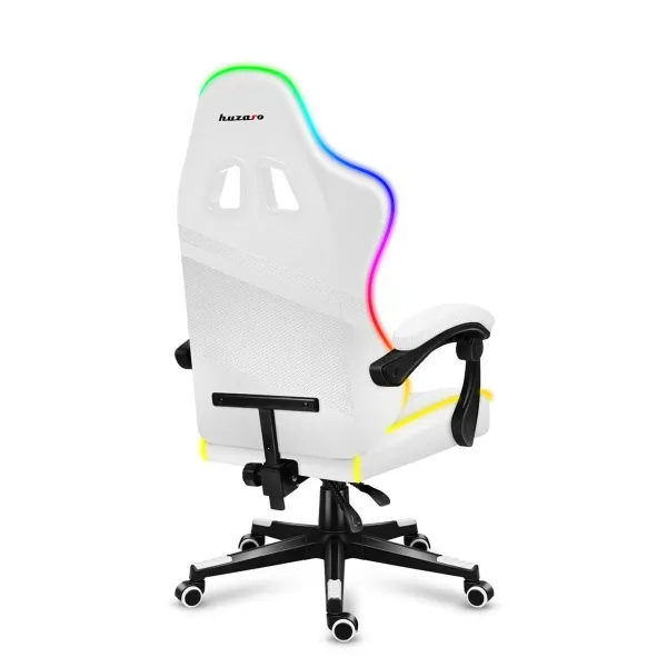 Spēļu Krēsls Huzaro Force 4.4 RGB Balts
