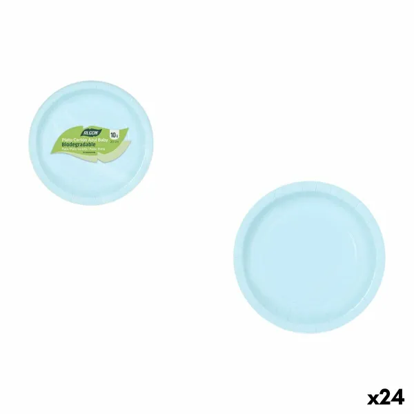 Plokštelių rinkinys Algon Mėlyna 20 cm 10 Dalys (24 vnt.)