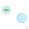 Plate set Algon Blue 20 cm 10 Pieces (24 Units)