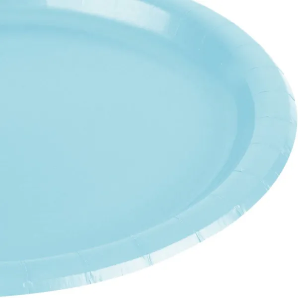 Plate set Algon Blue 20 cm 10 Pieces (24 Units)