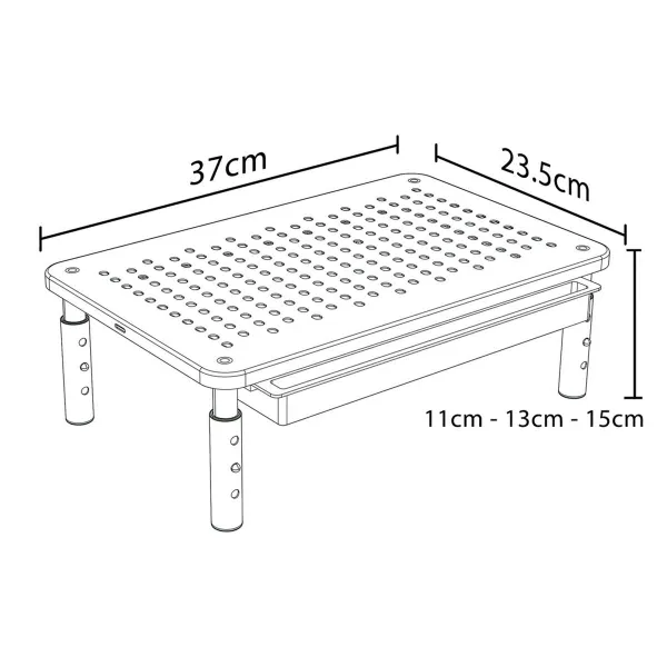 Настольная подставка для экрана MacLean MC-946 13" 13"-32" 37 x 23,5 x 14 cm