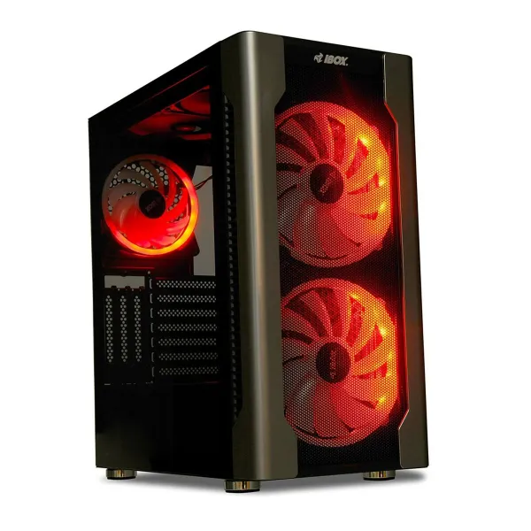 ATX pusiau bokšto tipo korpusas Ibox CHIRON ZH68 Juoda