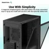 ATX pusiau bokšto tipo korpusas DEEPCOOL R-CH370-BKNAM1-G-1 Juoda