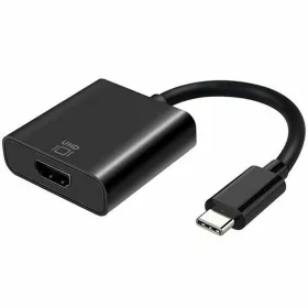 Кабель USB-C — HDMI Aisens Conversor USB-C a HDMI 4k@60Hz, USB-C/M-HDMI/H, Negro, 15cm 4K