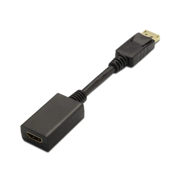 Display Porta uz HDMI Adapteris Aisens A125-0134 Melns 15 cm