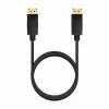 DisplayPort Cable Aisens A124-0738 Black 1 m 4K Ultra HD