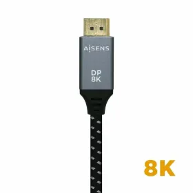 Кабель Displayport Aisens A149-0435 Чёрный Черный/Серый 1 m