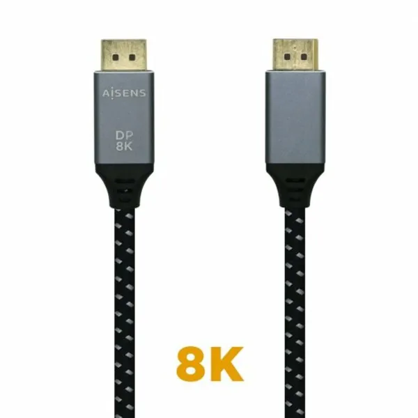 HDMI Kabelis Aisens A149-0437 Melns Melns/Pelēks 2 m