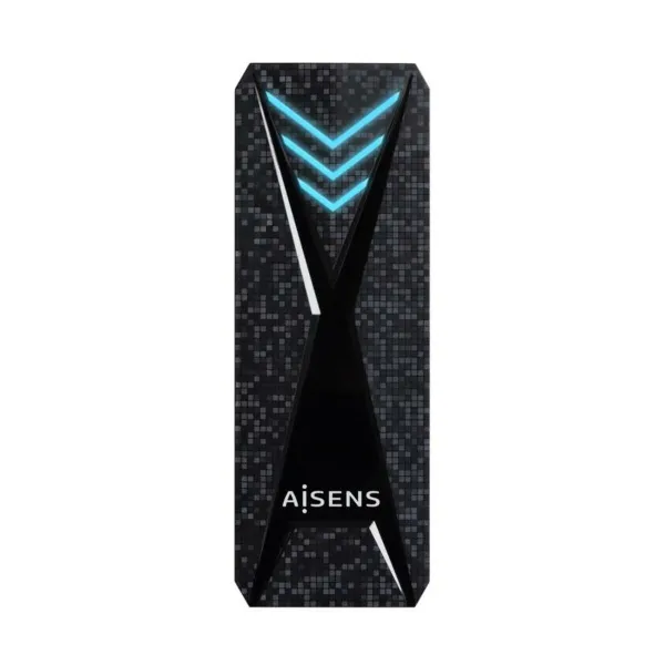 Cietā diska korpuss Aisens ASM2-RGB013B Melns USB USB-C USB 3.0 Ethernet LAN