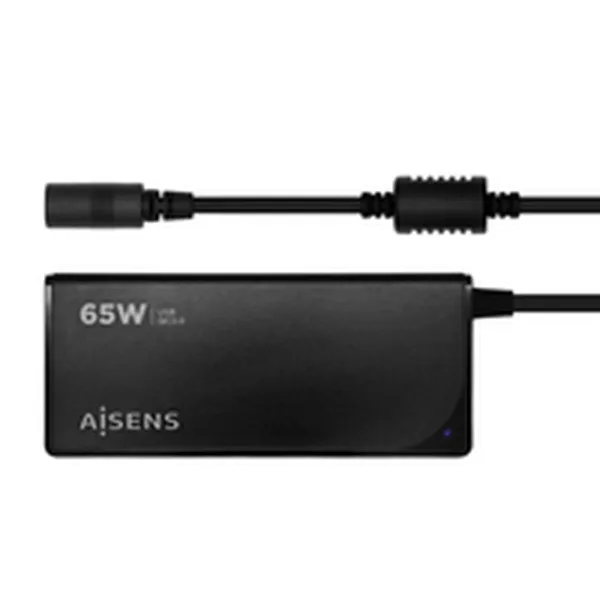 Nešiojamojo kompiuterio įkroviklis Aisens ASLC-65WAUTO-BK 65 W