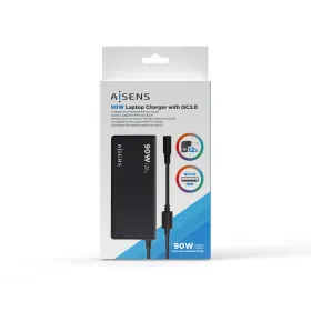 Portatīvā Datora Lādētājs Aisens ASLC-90WAUTO-BK 90 W Universāls