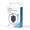 Sieninis įkroviklis Aisens ASCH-1PD65WL-BK Juoda 65 W
