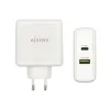 Cargador USB Pared Aisens PD 3.0 USB-C 48 W Balta