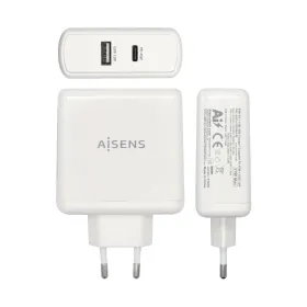 Автомобильное зарядное устройство с USB-портами Aisens PD 3.0 USB-C 57 W Белый