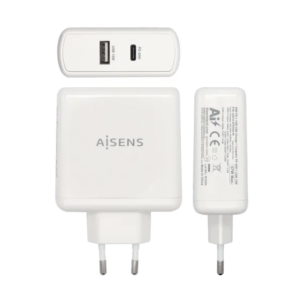 USB Seinalaadija Aisens PD 3.0 USB-C 57 W Valge