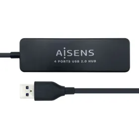 USB-jaotur Aisens A104-0402 Must