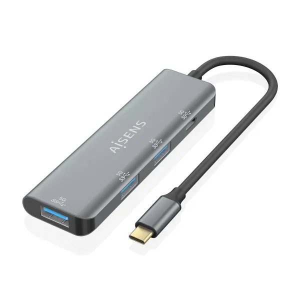 USB Centrmezgls Aisens A109-0762 Pelēks (1 gb.)