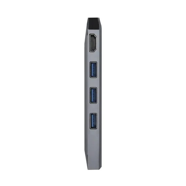 USB šakotuvas Aisens ASUC-8P004-GR Pilka 100 W 4K Ultra HD