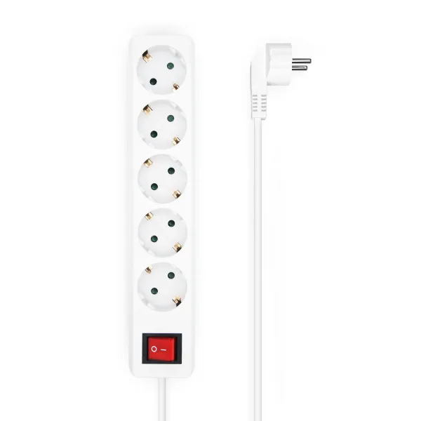 Elektros prailgintuvas su jungikliu, 5 lizdai Aisens A154-0651 Balta 3500 W