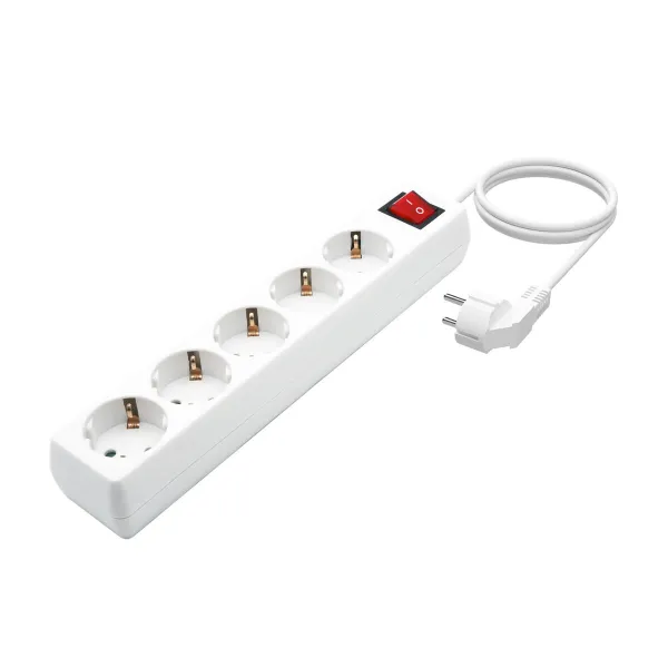 Elektros prailgintuvas su jungikliu, 5 lizdai Aisens A154-0651 Balta 3500 W