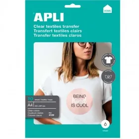 Popierius spausdinimui Apli 4128 10 Paklodės Balta A4 Tekstilė